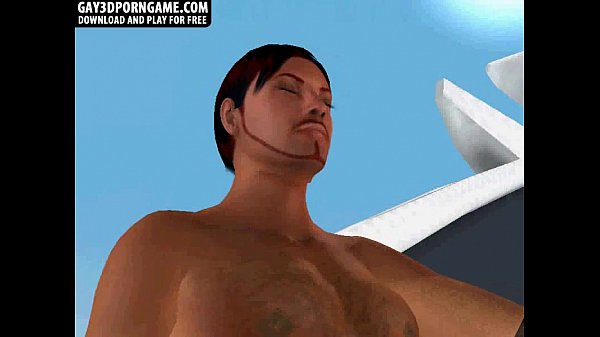 Horny 3D cartoon hunk getting fucked hard on a ...