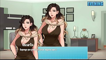 recibiendo muchas pajas de una madrastra caliente en un solo dia hasta dejarle las bolas secas a su colageno - House chores 2