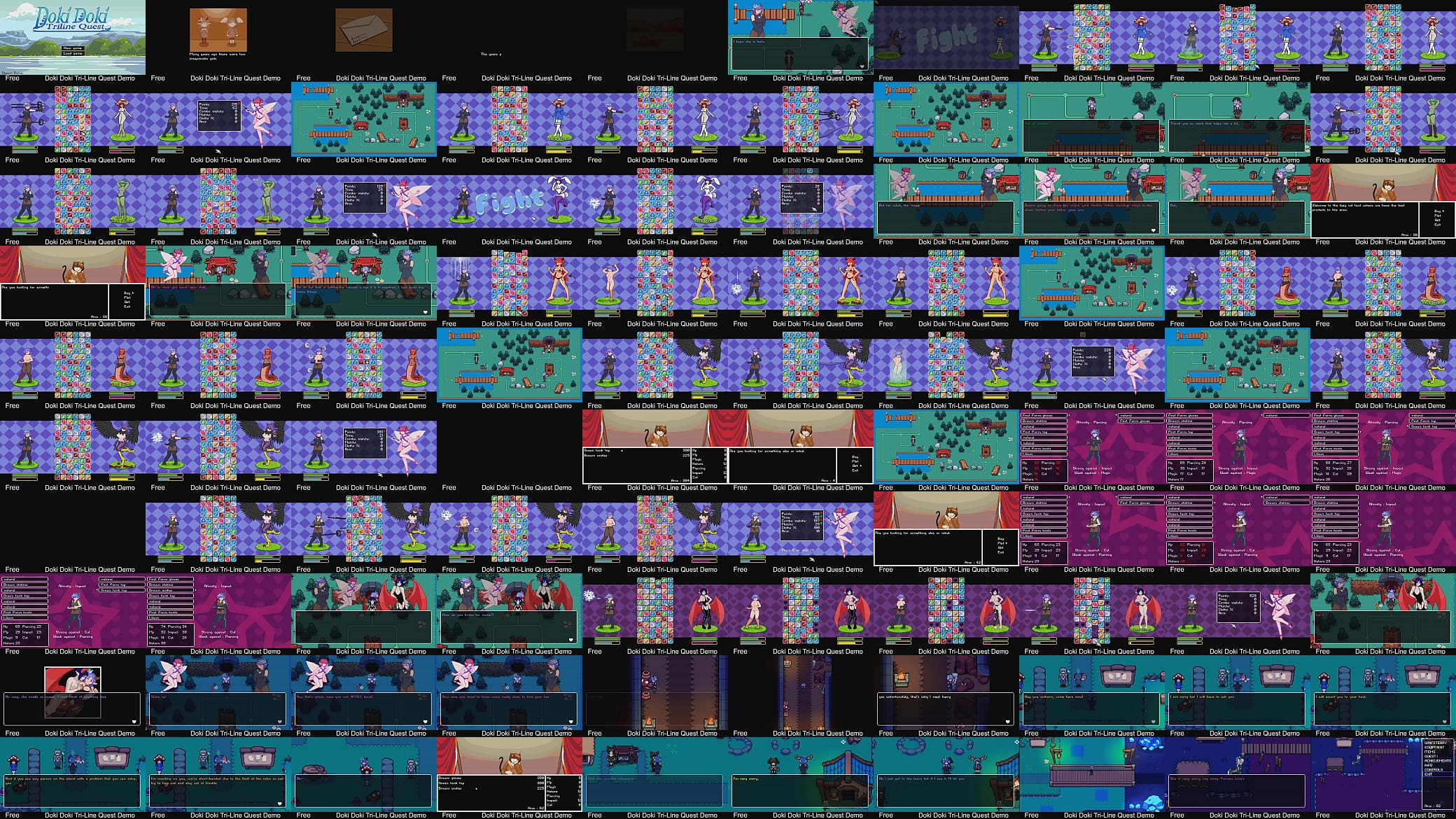 Doki Doki Tri-Line Quest Demo 预览图