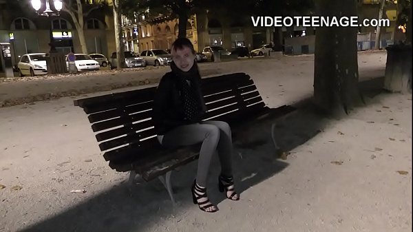 skinny teen does porn casting
