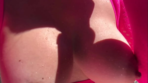 Download Video - Solo Big boobs water play outdoor horny AF Artemisia Love Sexy Milf