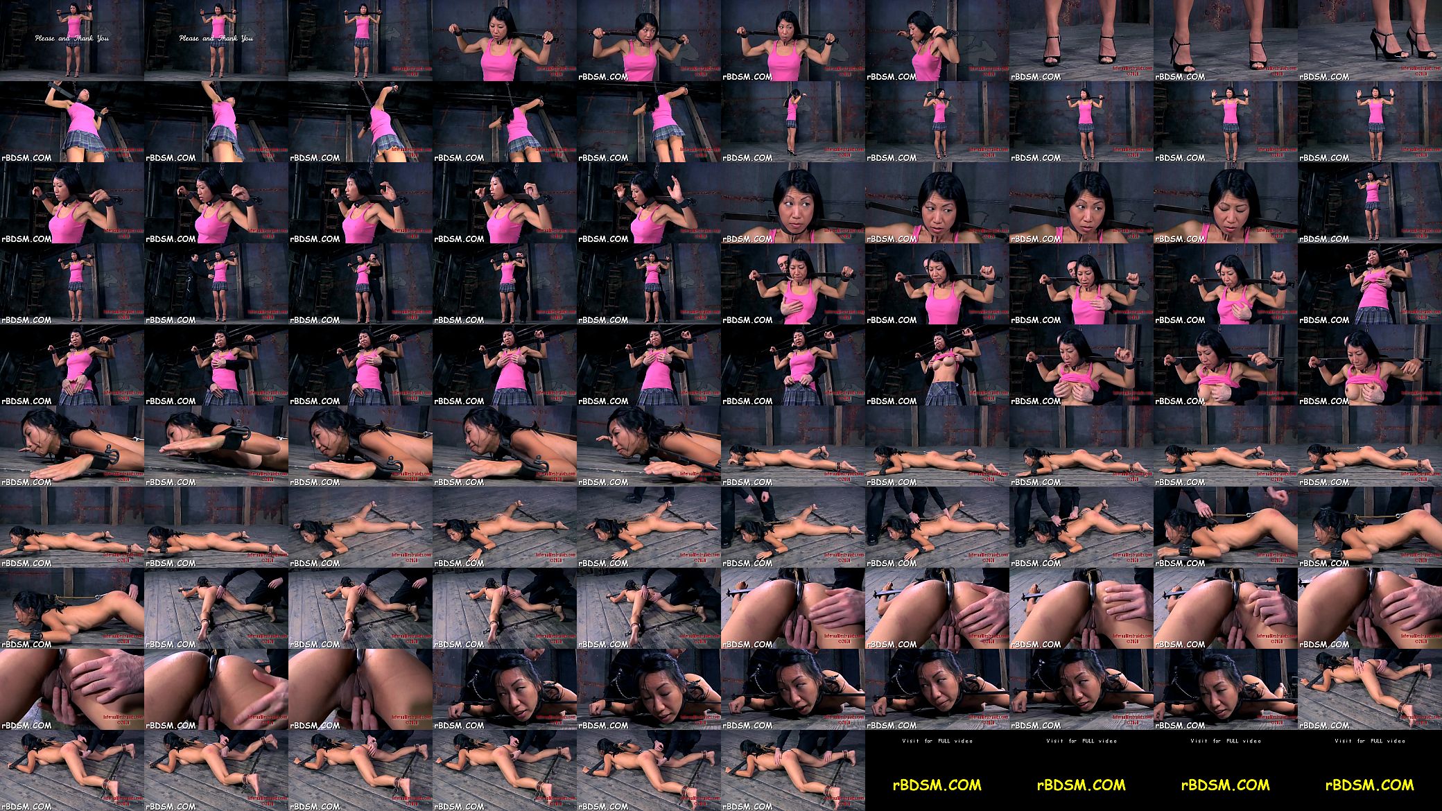 Bare tied up beauty is sucking hard toy dildo hungrily 预览图
