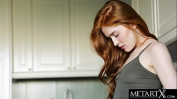 Download Video - Sexy redhead rubs her natural red bush as she masturbates hard