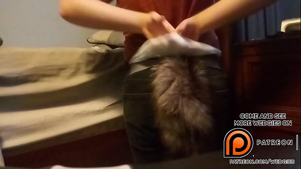 Fox Girl Gets Huge Back Wedgie