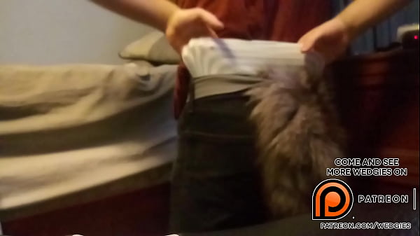 Fox Girl Gets Huge Back Wedgie