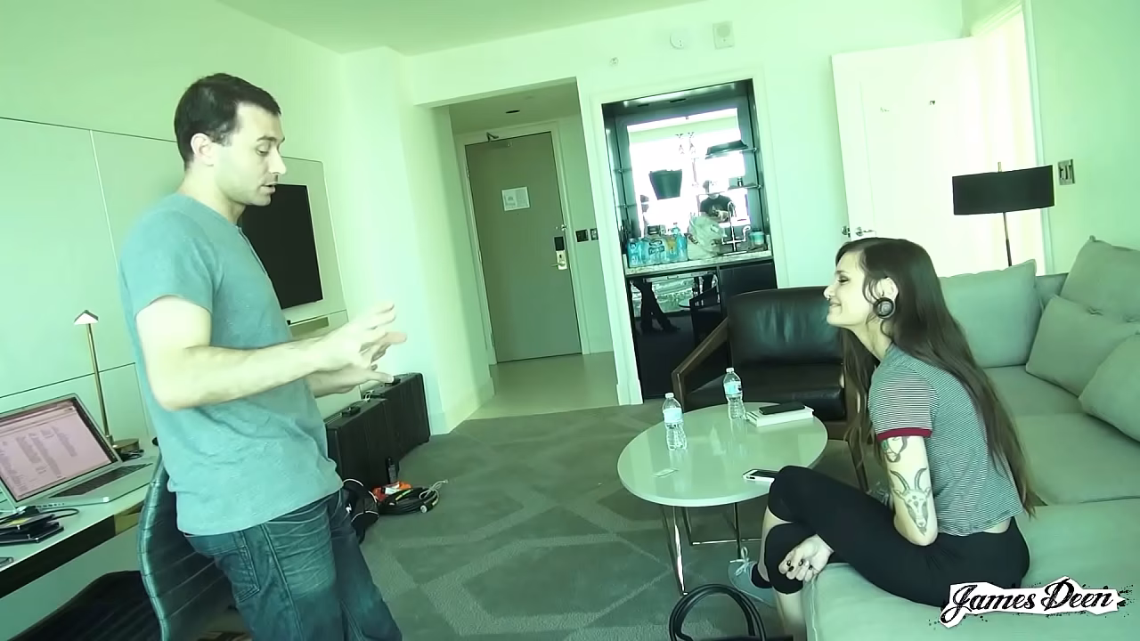 Watch as Prince Yahshua and Danny Wylde join in to fuck James girlfriend