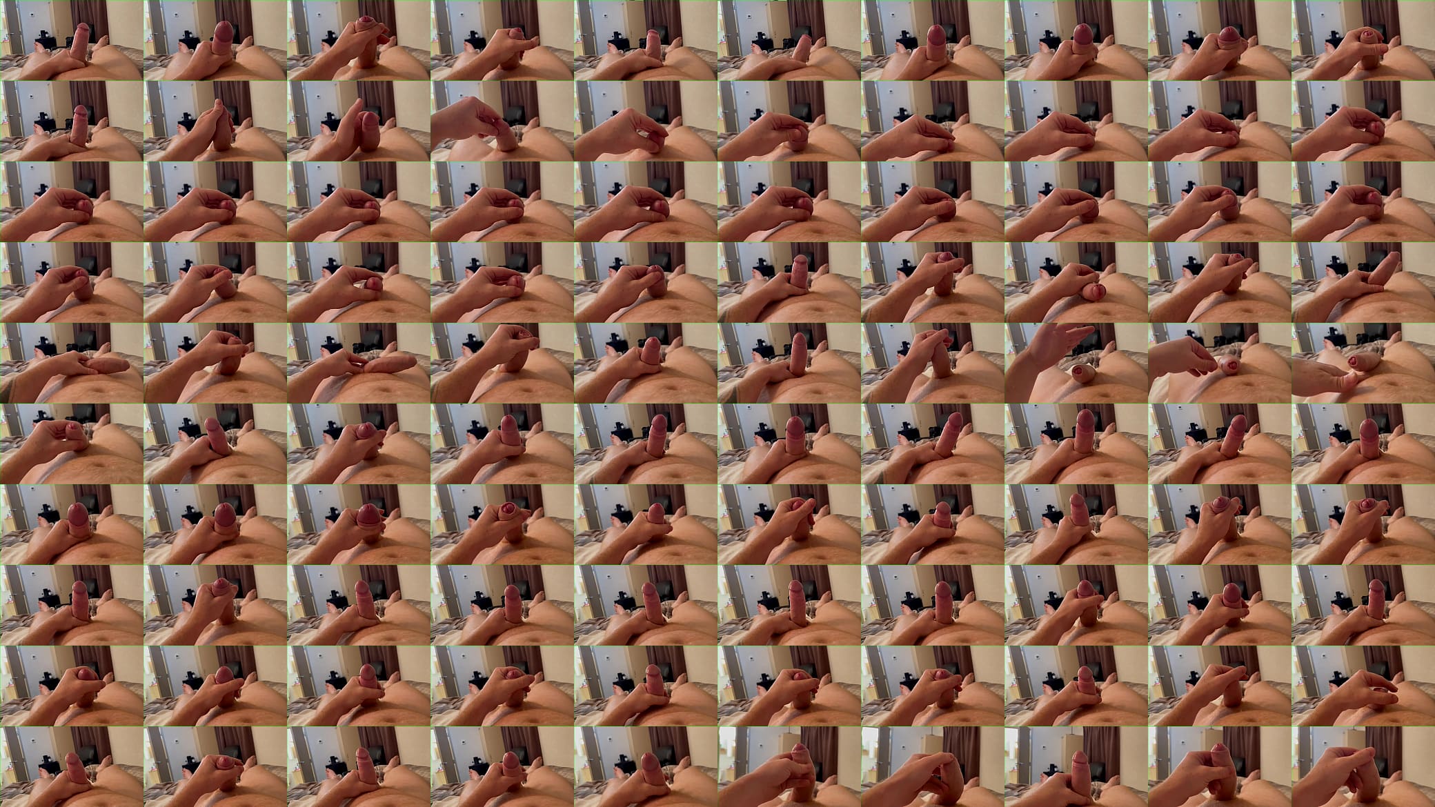 Slowly rubbing my cock and making a mess with precum, wife said I wasnt aloud to cum yet 预览图