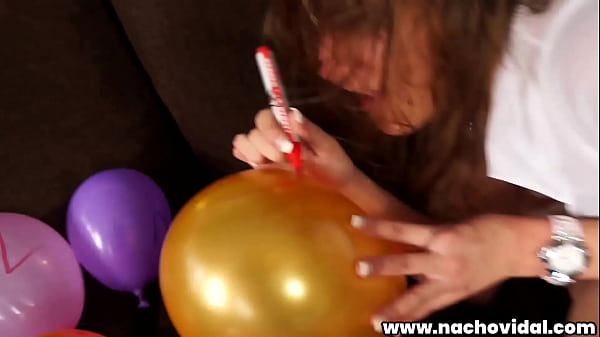 Download Video - At Nacho Vidal's house&comma; a group of gorgeous&comma; young party planners -- Bianca Resa &comma; Carolina Abril&comma; Ivanka&comma; Laura Peralta&comma; Pamela Sanchez and Zenda -- inflate a roomful of balloons for a festive celebration