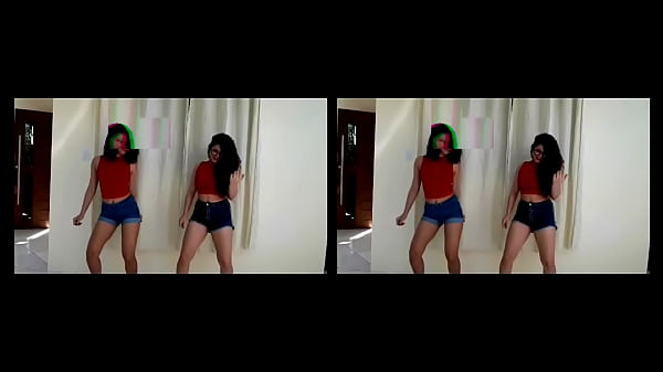 Quevelin e ingrid dan&ccedil;ando de quatro