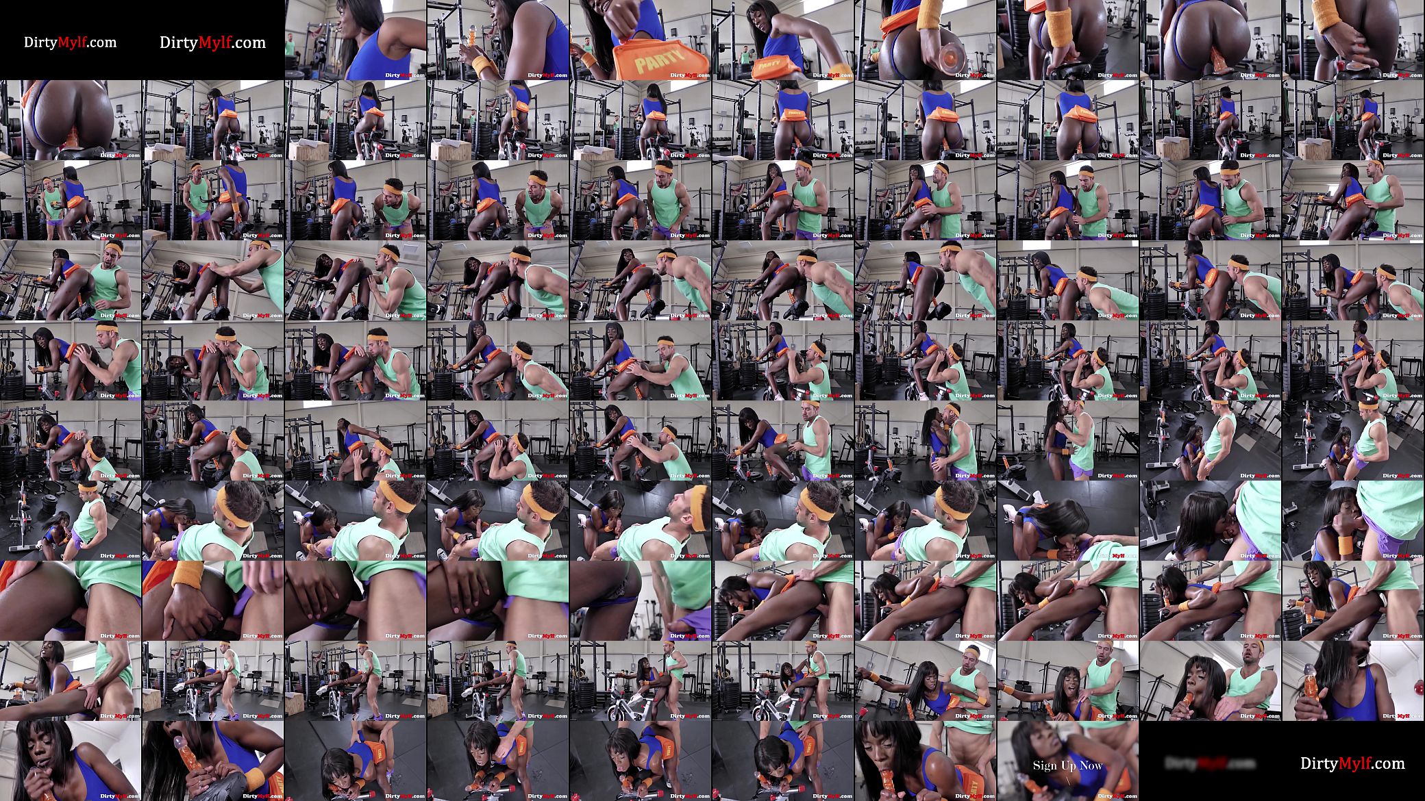 Barbell Badaboom For Ebony MILF In Gym- Anna Foxxx 预览图