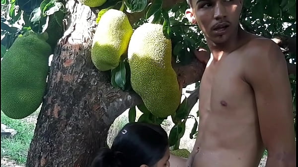 he started eating the ass of tigresavip walks but soon took it off and filled her pussy with cum that happened under the jackfruit