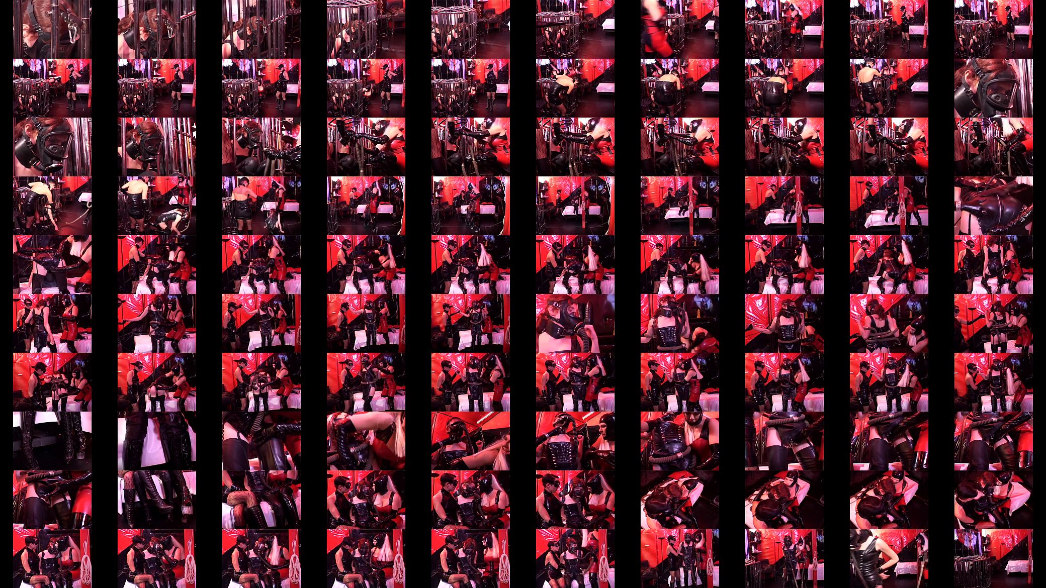 Couple of strict female dominatrixes are doing their girl in the cell 预览图