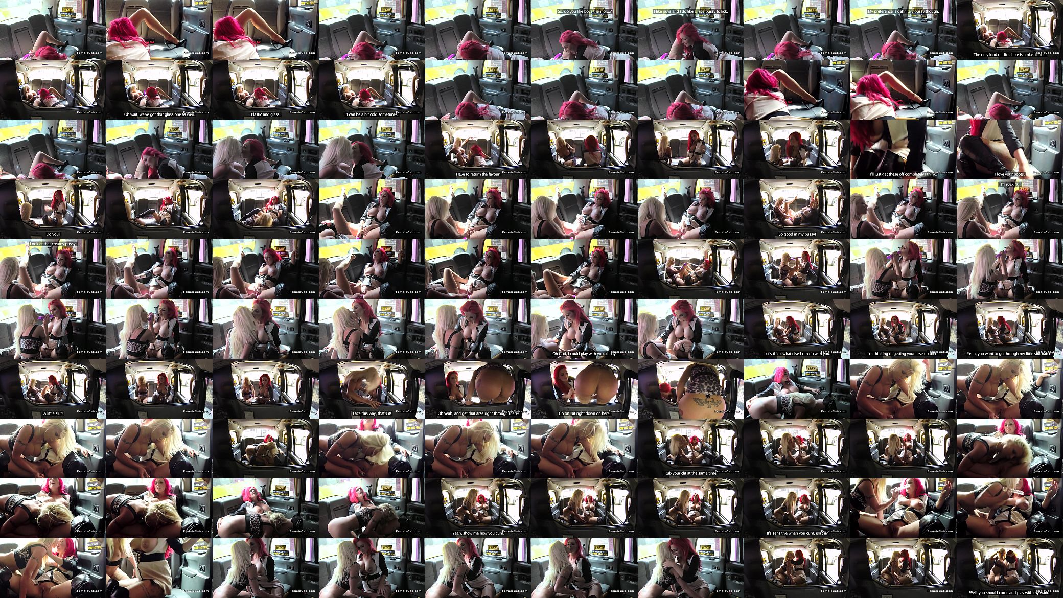 Huge tits lesbians toying in fake taxi 预览图
