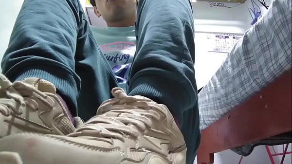 Download Video - Dirty sneakers and red sweaty socks after walk