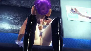 LOL KDA Hentai - Evelynn Futa & Kaisa Jerkoff fucking- Japanese Asian Manga Anime Game Porn