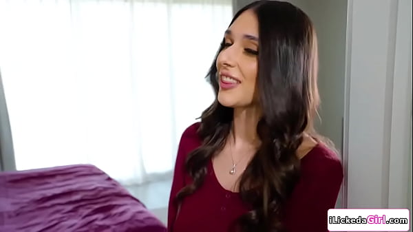 Big tits lesbian gets horny and fucks her petite roommate