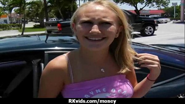 Desperate teen naked in public and fucks to pay rent 2