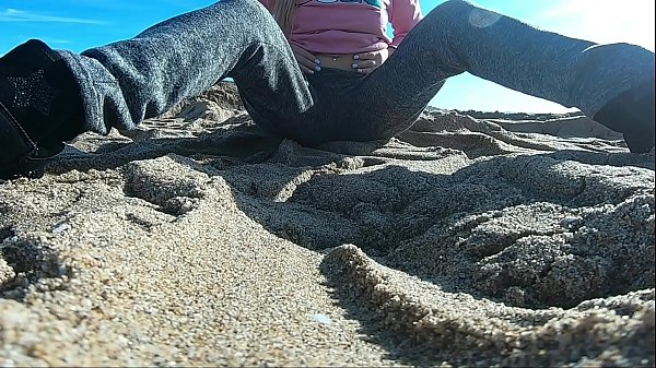 Wonderful public beach naked and touching ass and pussy