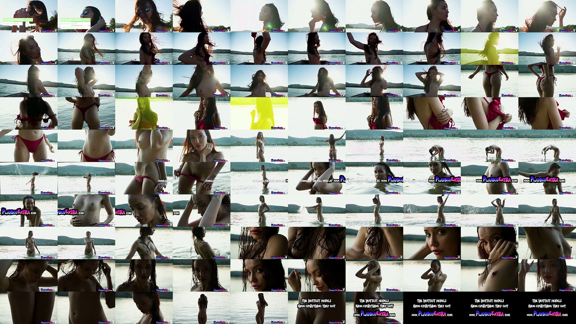 Petite Czech teen Elilith Noir stripping and posing naked at the beach 预览图
