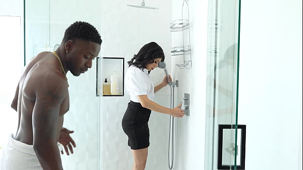 Hotel Room Attendant Penelope Woods Gets Covered In Cum After Fucking BBC Guest GP3328