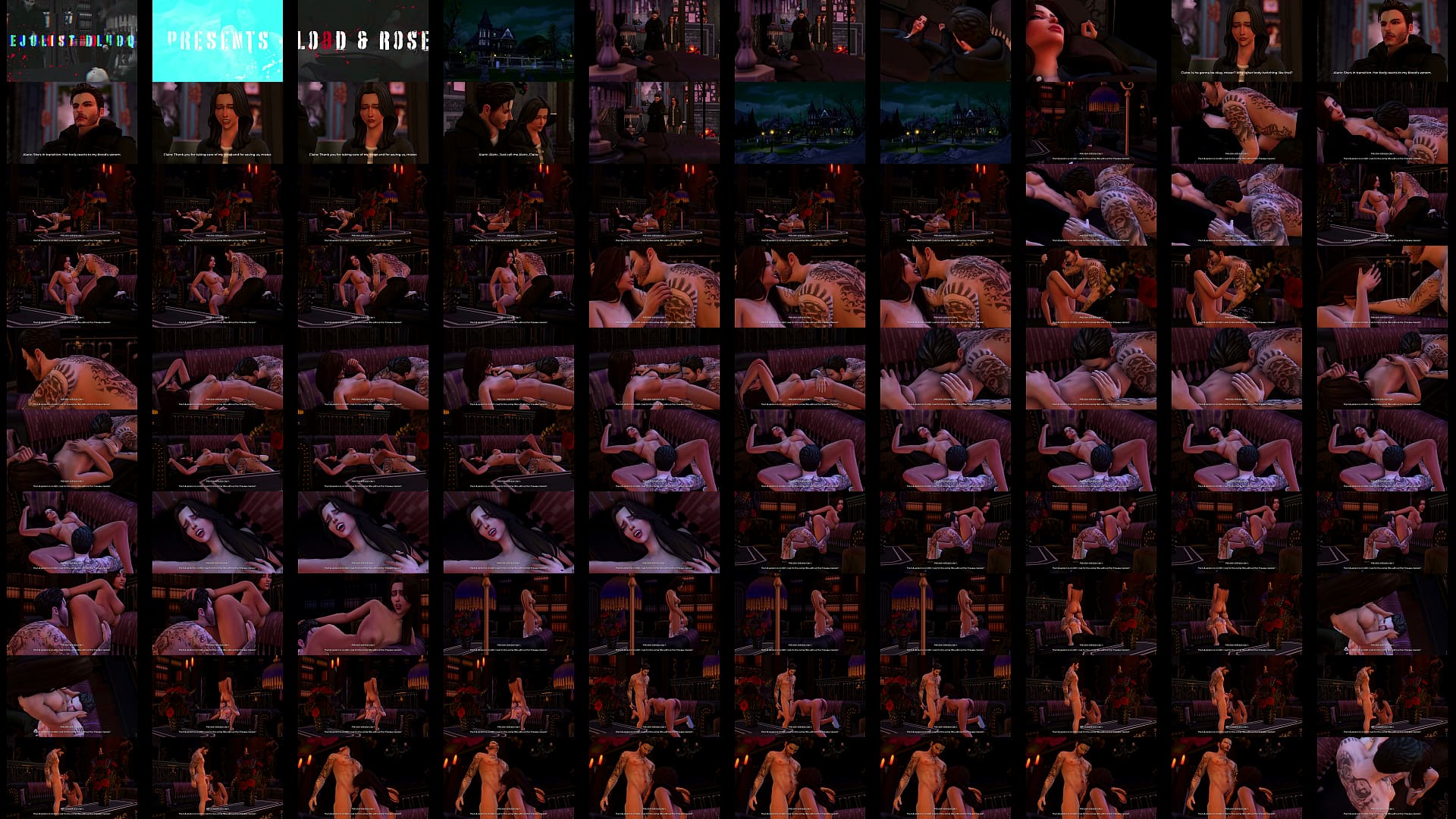 Fangs and Roses - 3d Hentai - Preview Version 预览图