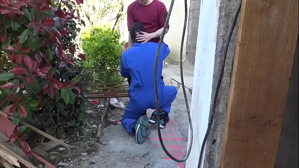 young straight worker fucked by his collegue ou...