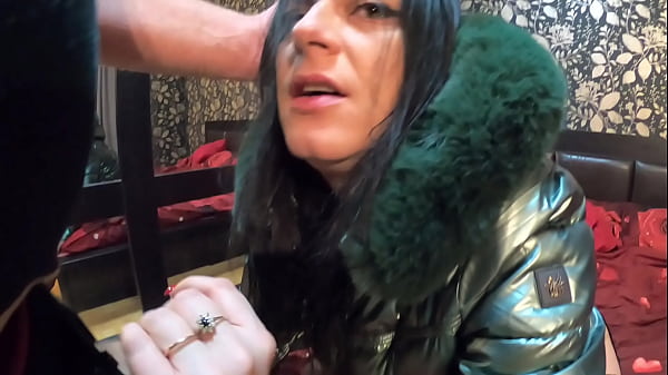 Stepmom was face-fucked. Cum on shiny and fluff...