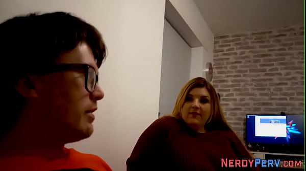 Brit newbie masturbates for nerd