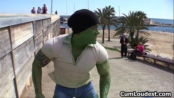 Big guy takes on a cute