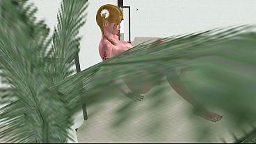 Office Finger Fun: 3D Cartoon Beauty Getting Two‐Finger Pussy Play