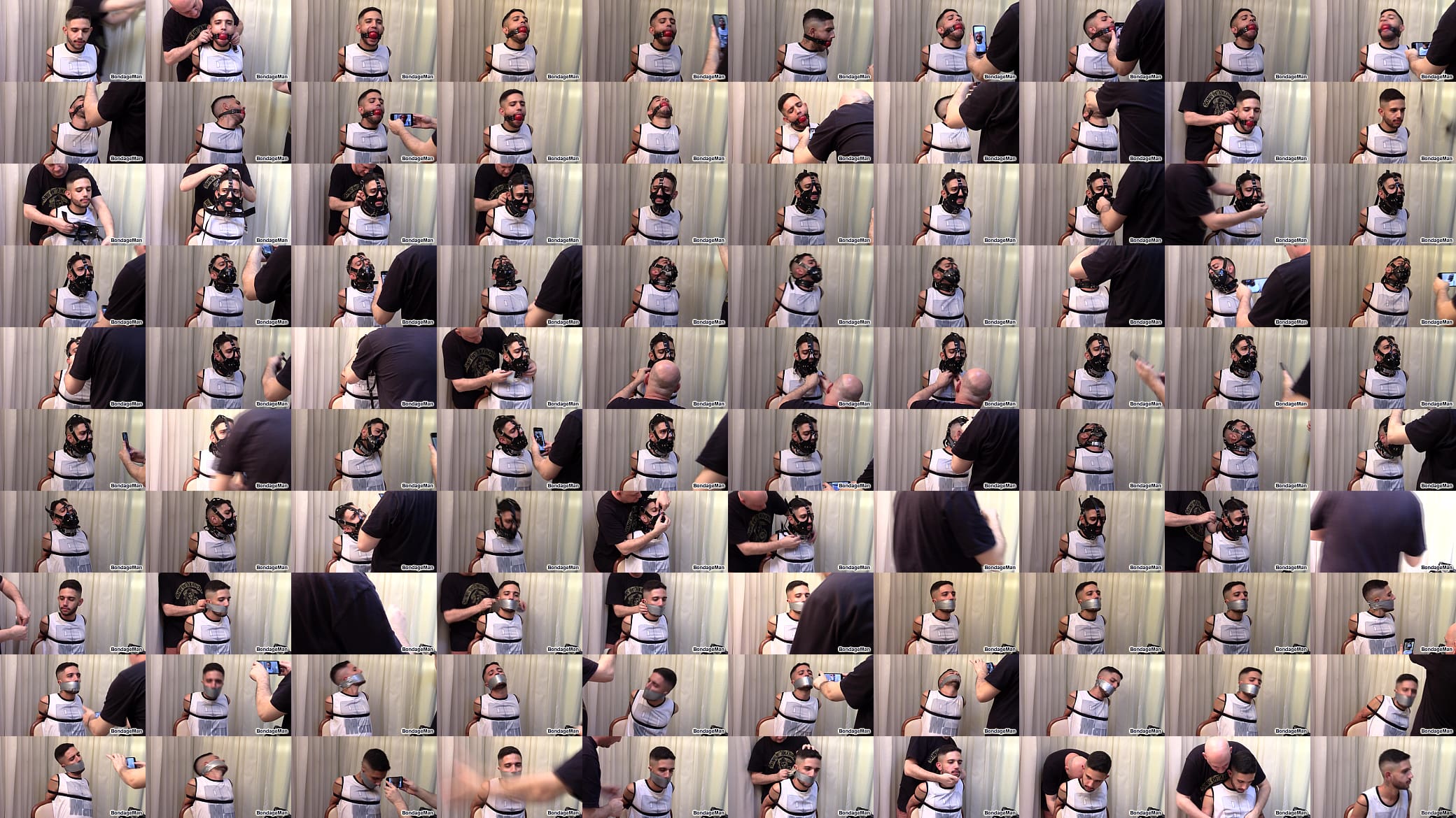 Tavinho in bondage is gagged many times for audition gag test | preview 预览图
