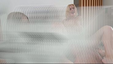 Two Horny Girls Share My Cock in the Kitchen – FFM Threesome
