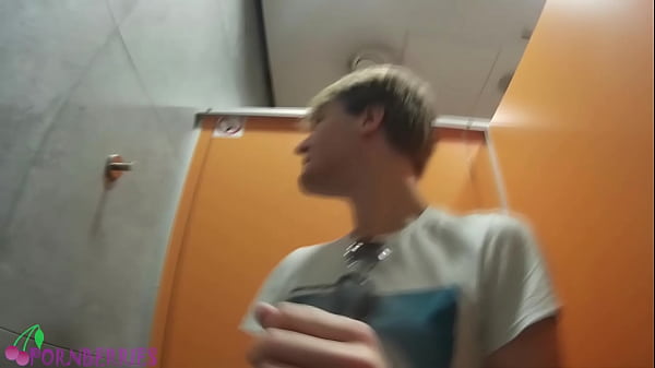 Download Video - College friends having gay fun in public toilet