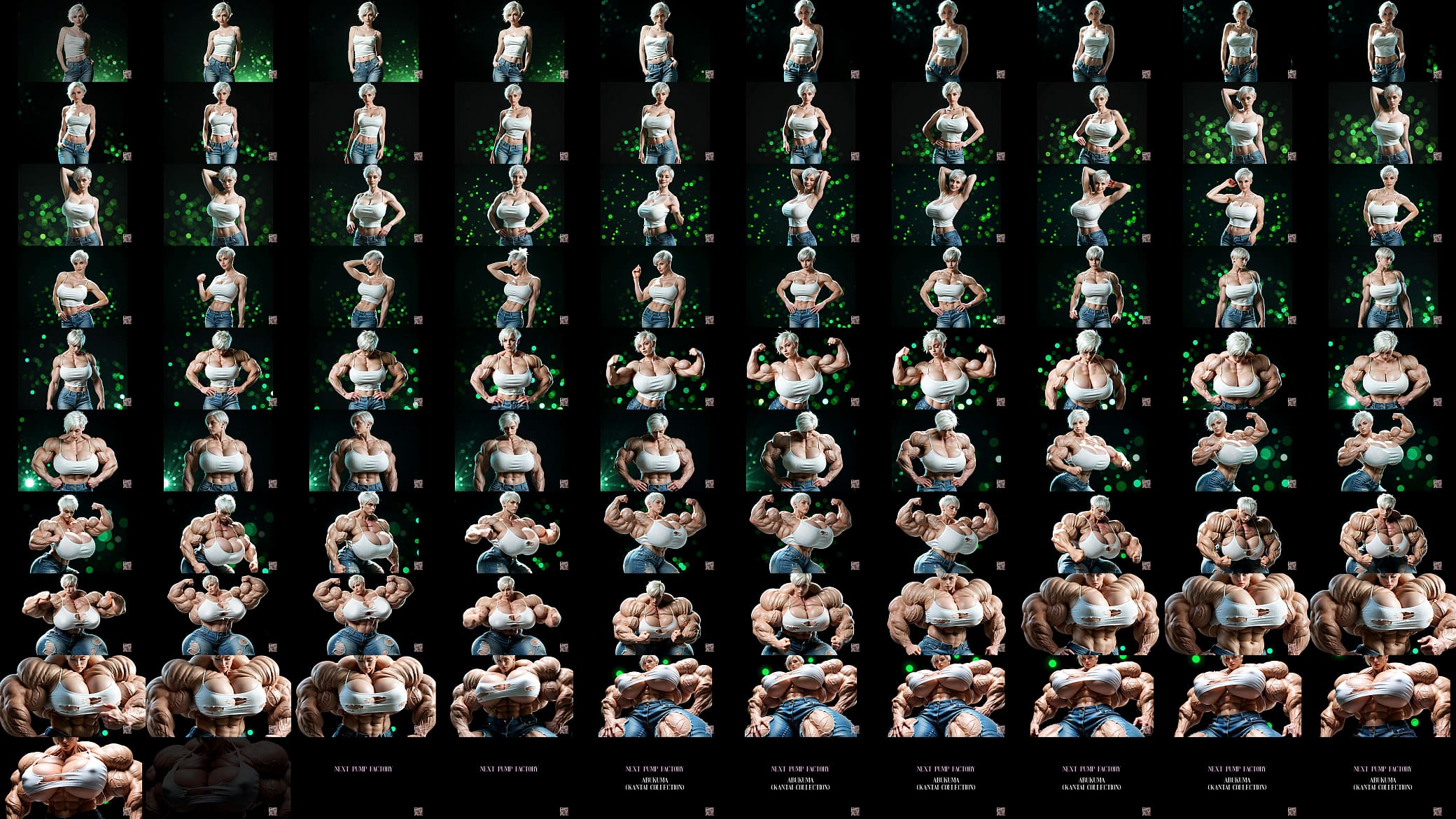How buff will she get? Massive muscle growth for Abigail Arcane! AI 预览图
