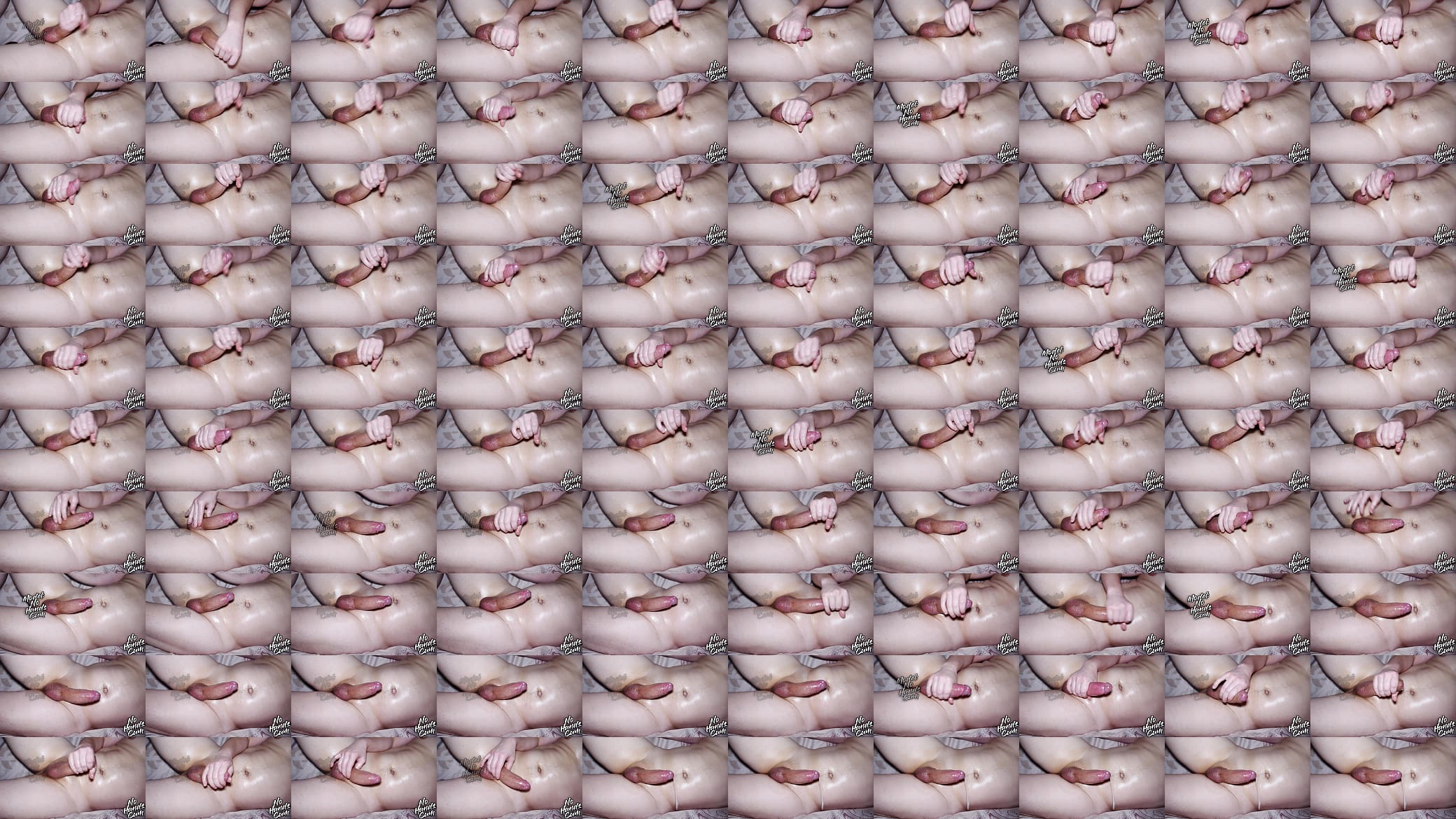 Close-Up Of Big Horny Cock Masturbation Coconut Oil, Orgasm Lying Down Do Not Use Hands 预览图