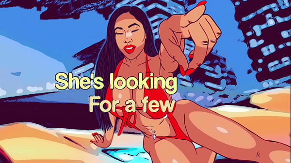 Sexy thick Ebony Moriah bounces her big butt on a bbc - Ai re rendered cartoon