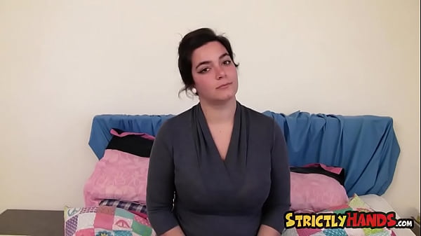 Download Video - STRICTLY HANDS Curvy DDD brunette Rose gives her first handjob on film