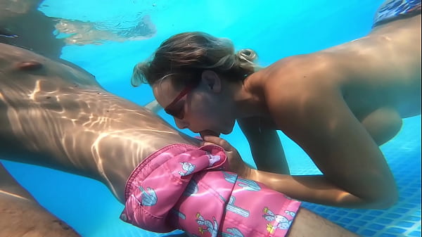 Neighbors Watching Us Fuck in the Pool! Then HO...