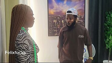 Download Video - Hot Ebony Tailor Seduce Her Client Into Sex For More Extra Cash