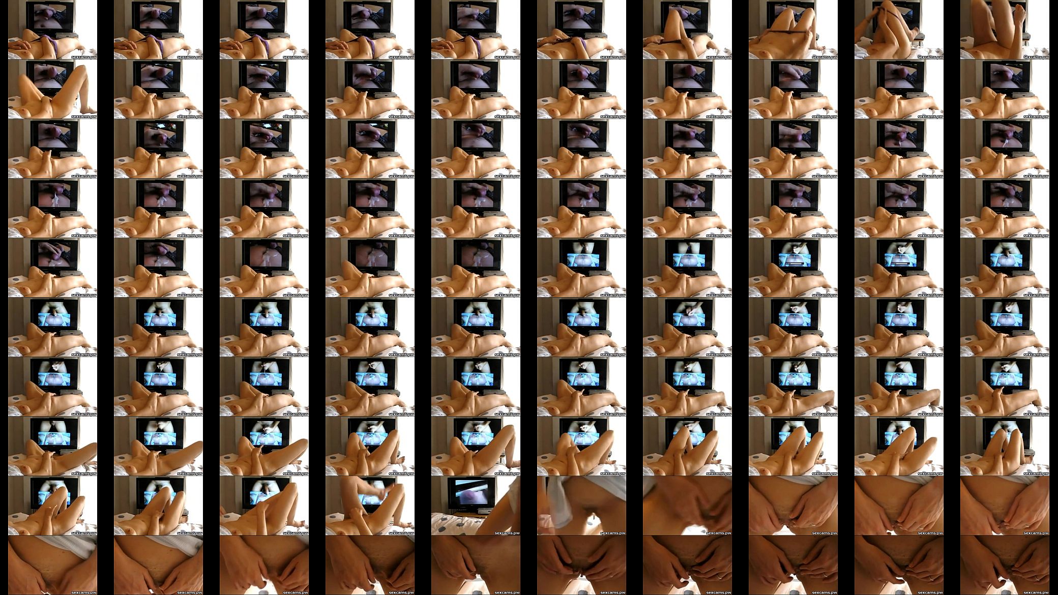 Girl Masturbating to Porn Spy Cam 预览图