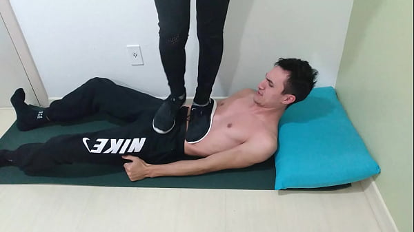 Mistress Emma testing her new shoes - Hard Trample