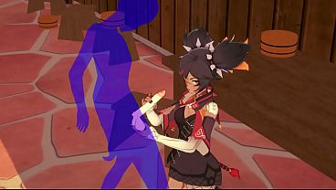 Genshin Impact Hentai - Xinyan Handjob and blowjob - Japanese Asian Manga Anime Film Game Porn