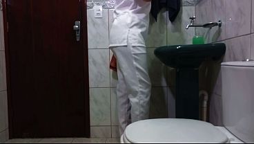 Maid had her ass used while washing dishes.