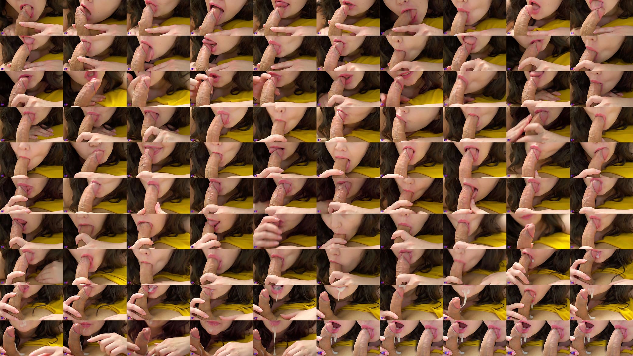 Best close up blowjob, oral creampie, cum play 预览图