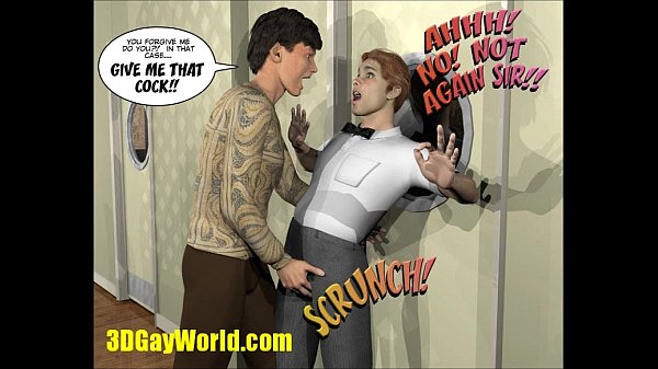 PLEASING GAY CUSTOMER 3D Cartoon Comic Anime He...