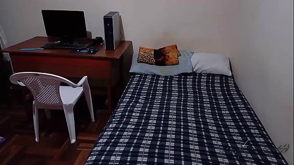 My friend's cuckold talks to his wife on the phone while I fuck her doggy style: when I get to my friend's house, his wife is alone and I put my cock into her while she talks to him on the phone, we couldn't make much noise