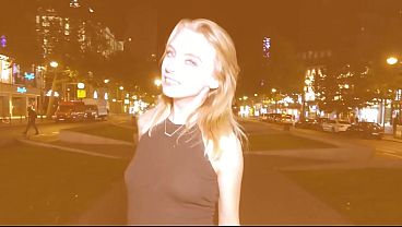 Hot & Risky Blowjob in the Middle of Berlin, Germany (Blonde Teen)