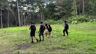 BBC stretches two tiny girls in the woods