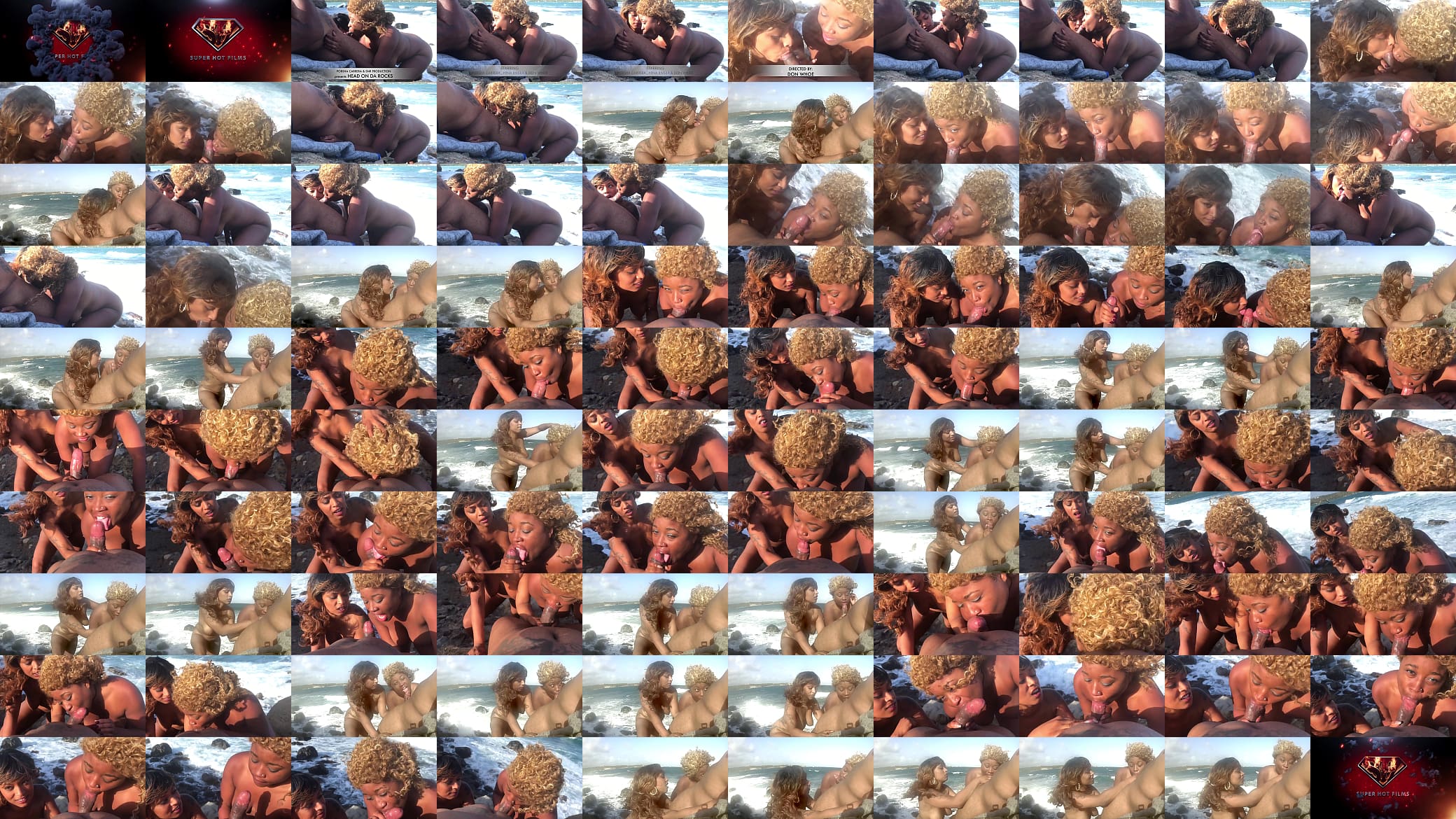 Nina Rivera and Porsha Carrera suck Don Whoe &#039;s Dick on the Beach Don and Nina Super Hot Films 预览图