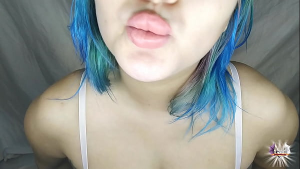 Mouth fetish, I paint my lips with lipstick